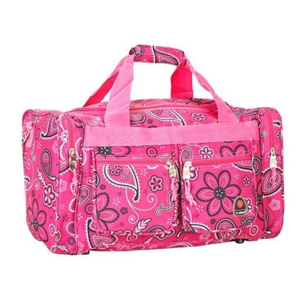 Rockland Rockland PTB419-PINK BANDANA 19 in. Tote Bag Rockland PTB419-PINK  BANDANA